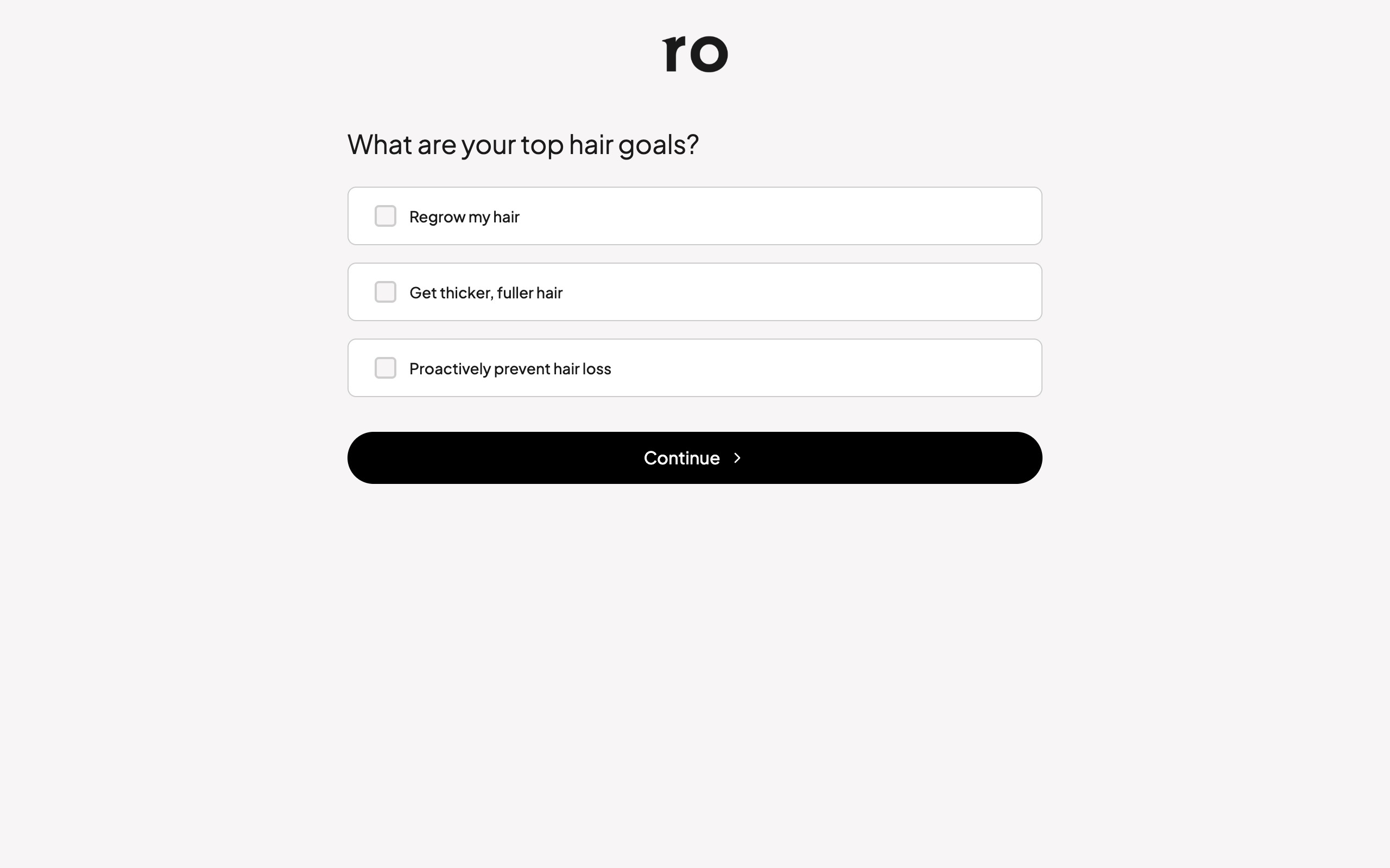 Ro Hair Loss Flow
